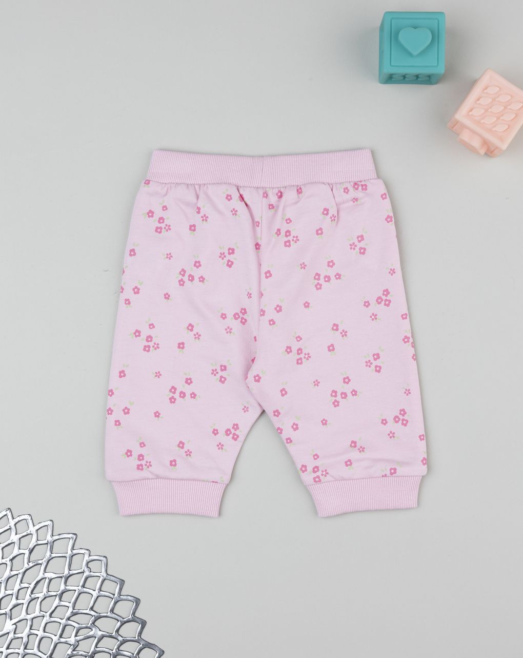 Pantalone bimba rosa allover