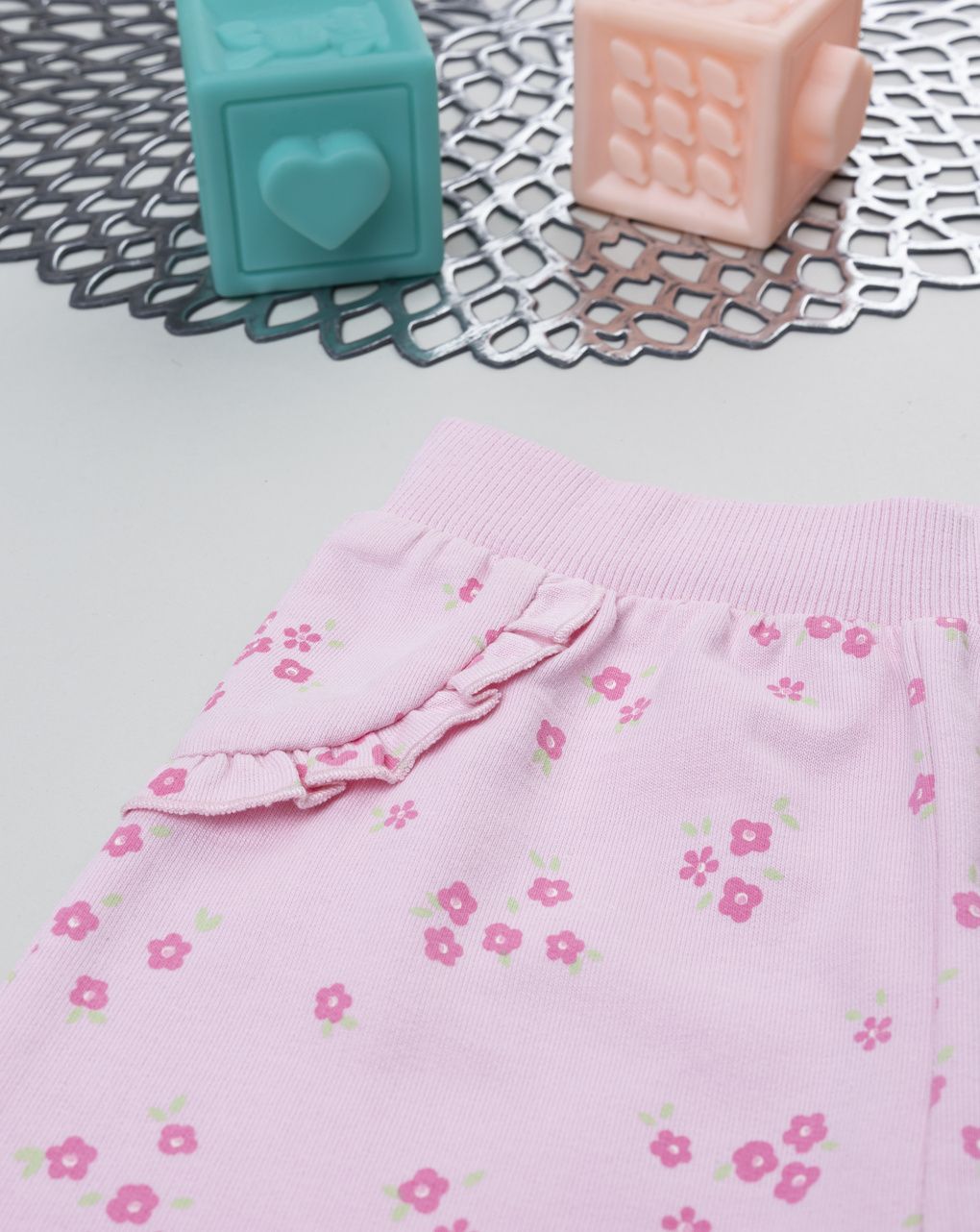 Pantalone bimba rosa allover