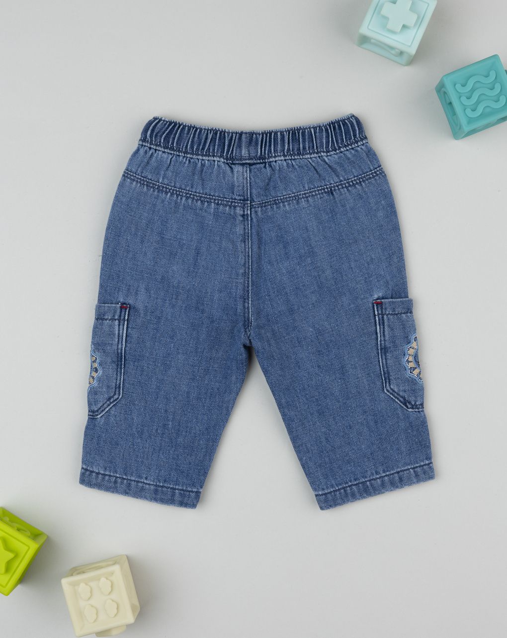 Jeans neonato leoncino