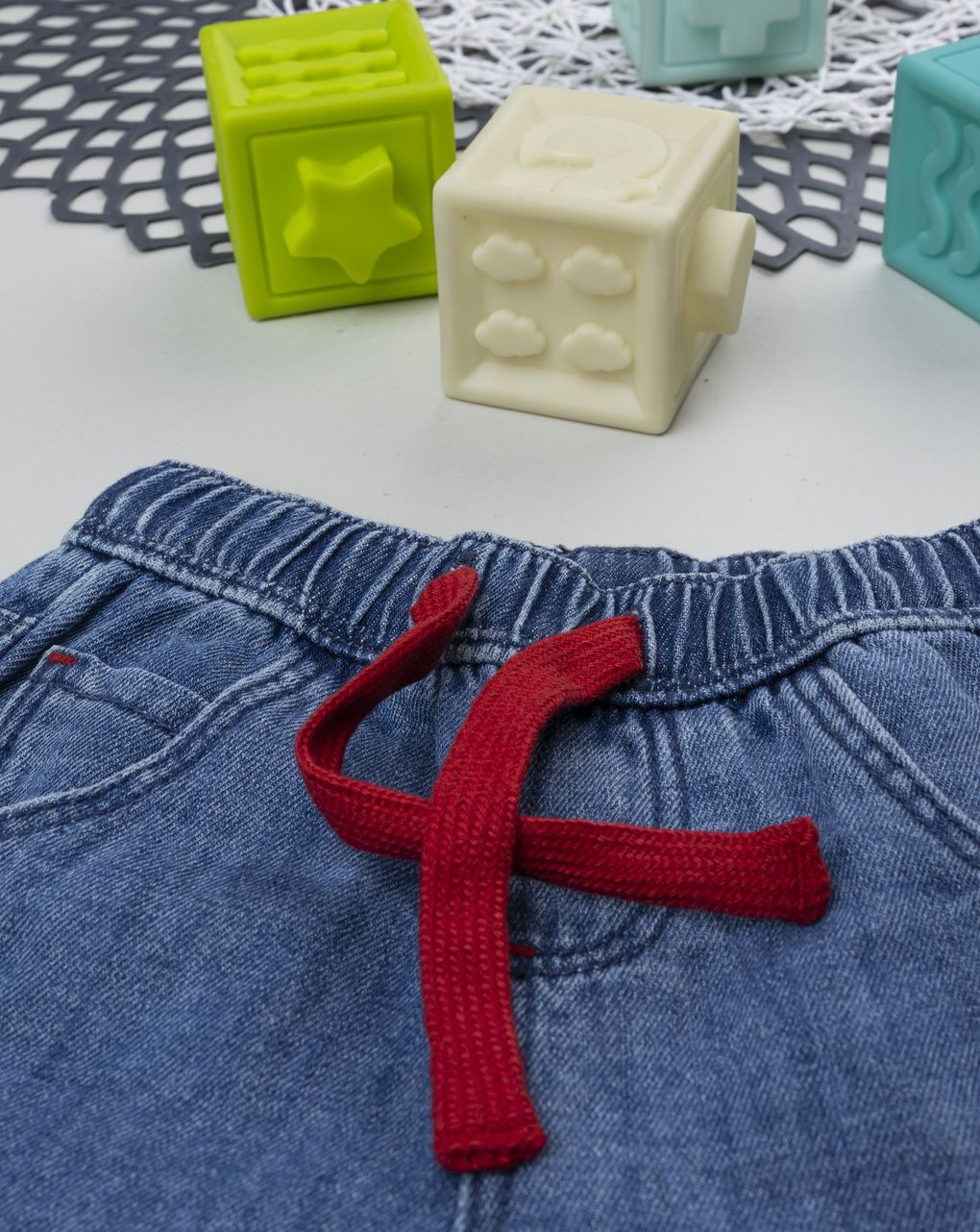 Jeans neonato leoncino