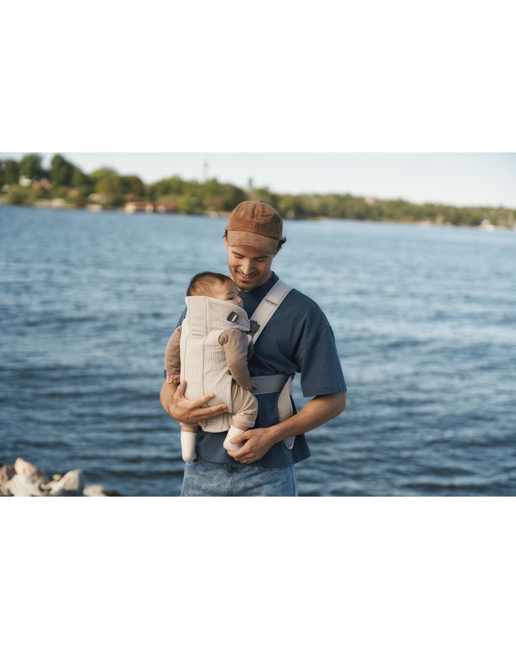 Marsupio baby carrier mini 3d mesh cream - babybjorn