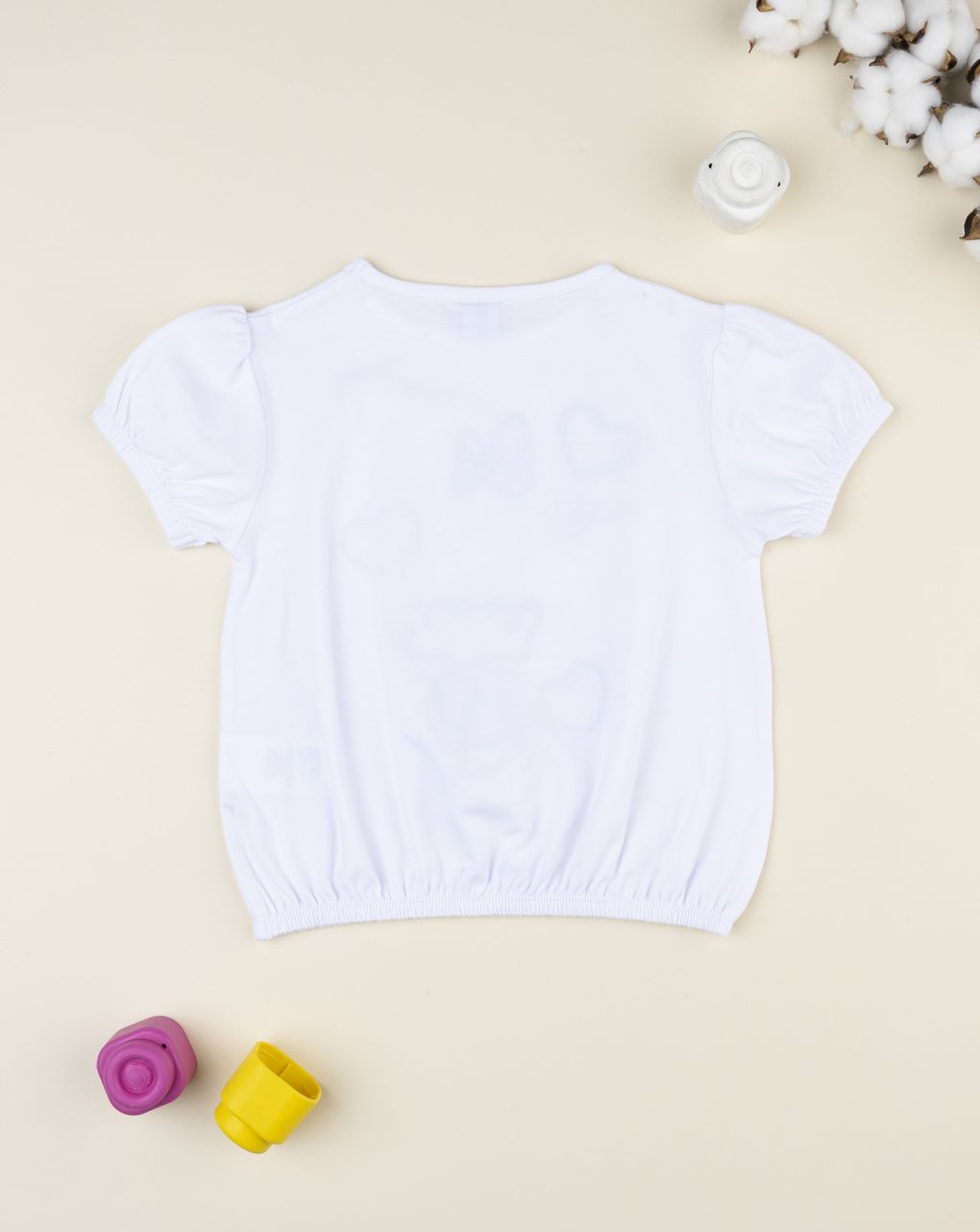 T-shirt bianca bambina minnie