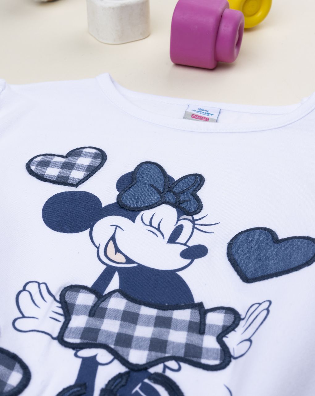 T-shirt bianca bambina minnie