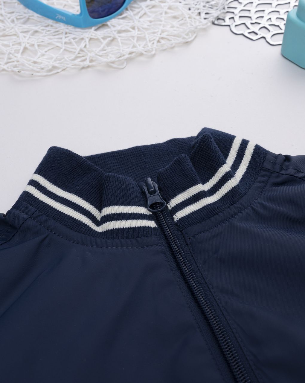 Bomber antivento bambino blu