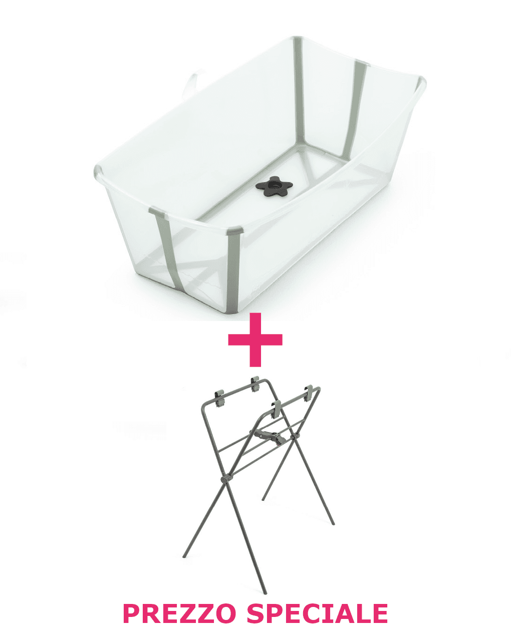 Flexi bath soft mint + supporto per flexi bath a un prezzo speciale - stokke®