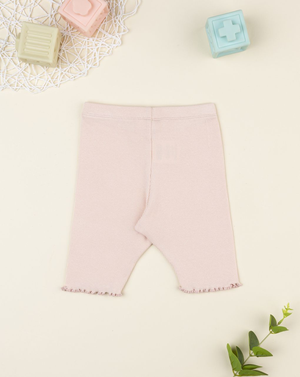 Legging 3/4 bimba rosa costina