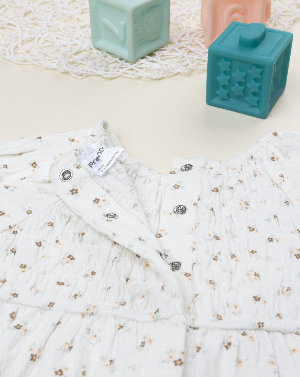 Tutina estiva bimba stampa fiori allover