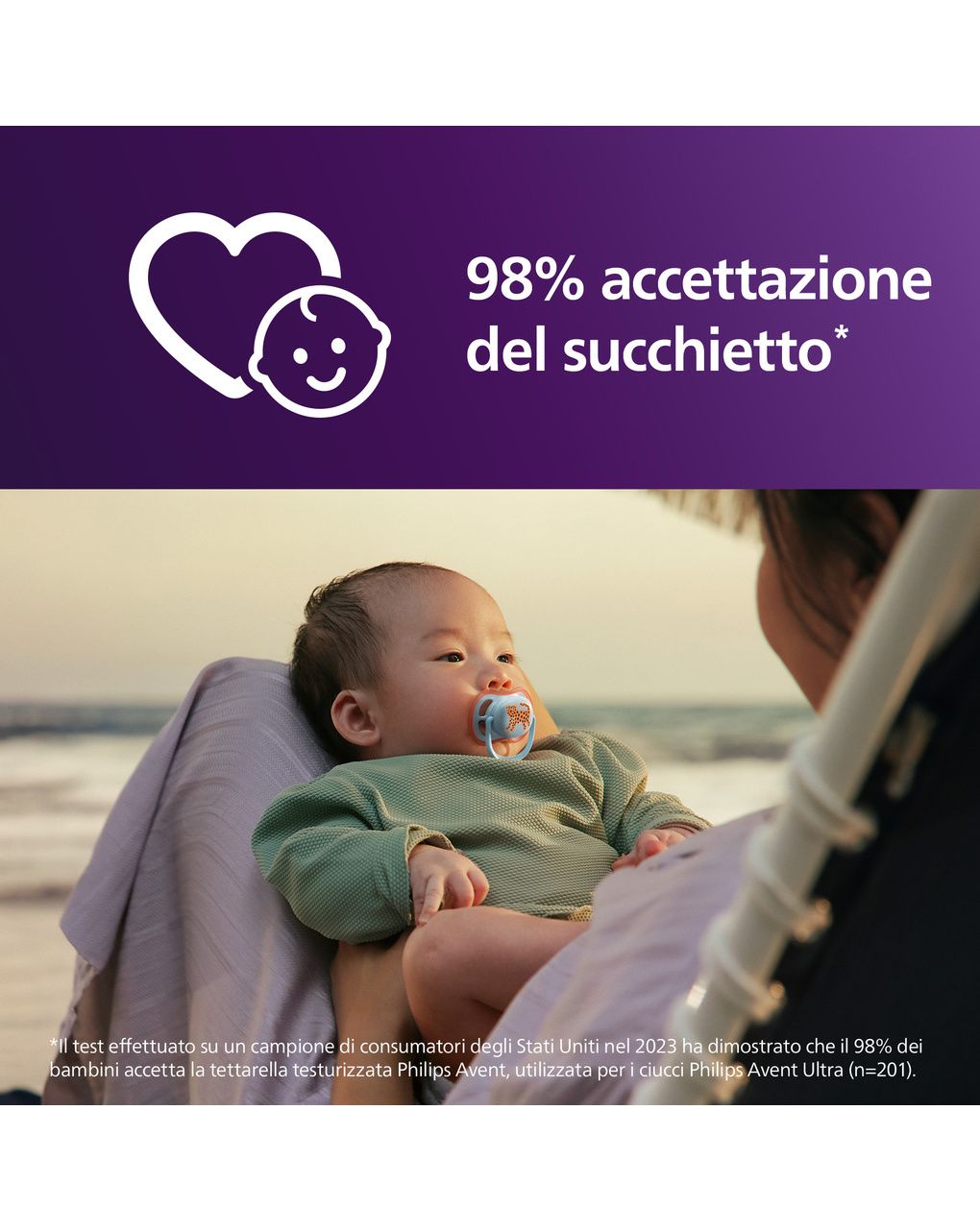 Succhietti ultra air 0-6m foglia e leopardo, a base vegetale - set da 2 ciucci - philips avent