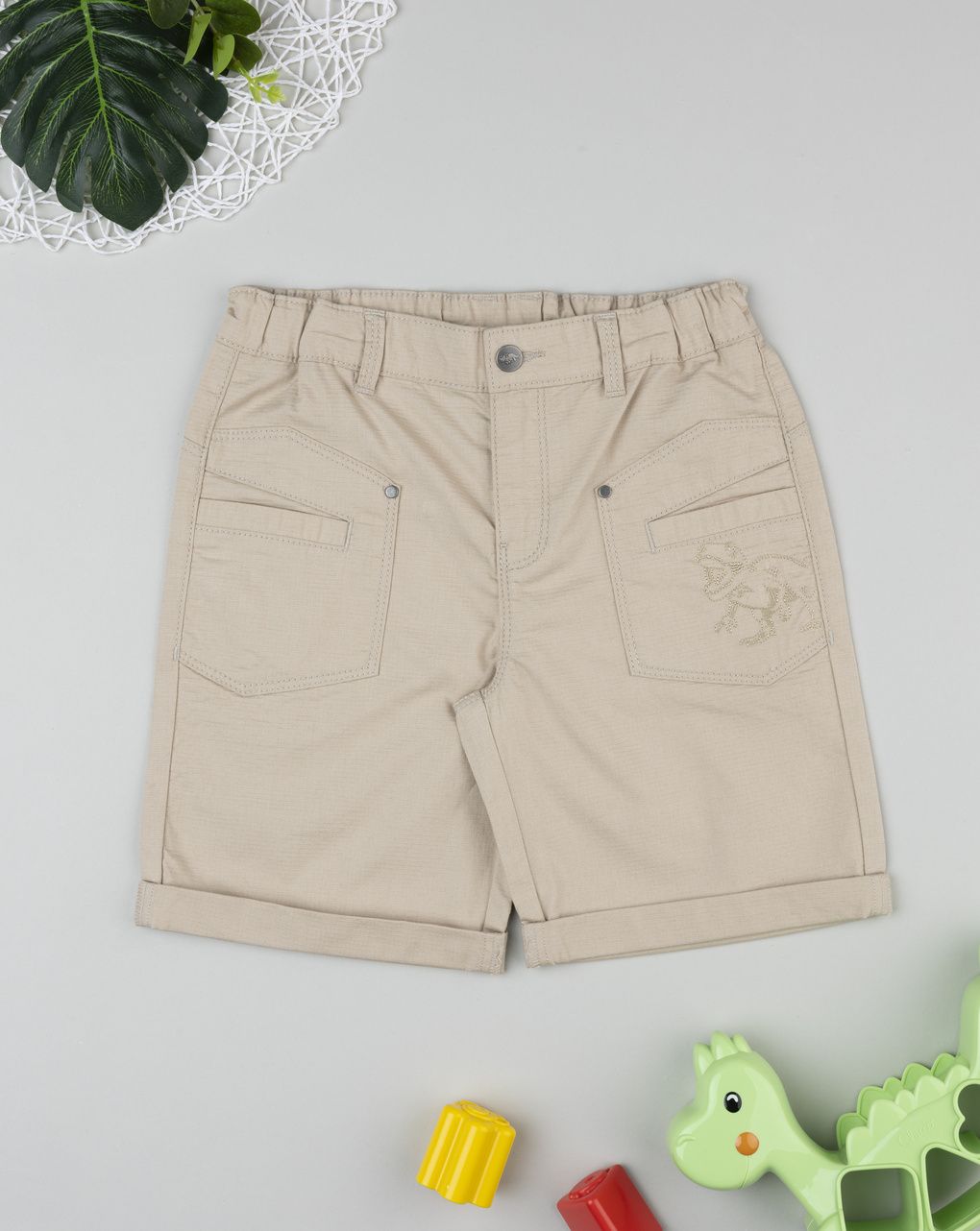 Shorts bambino beige