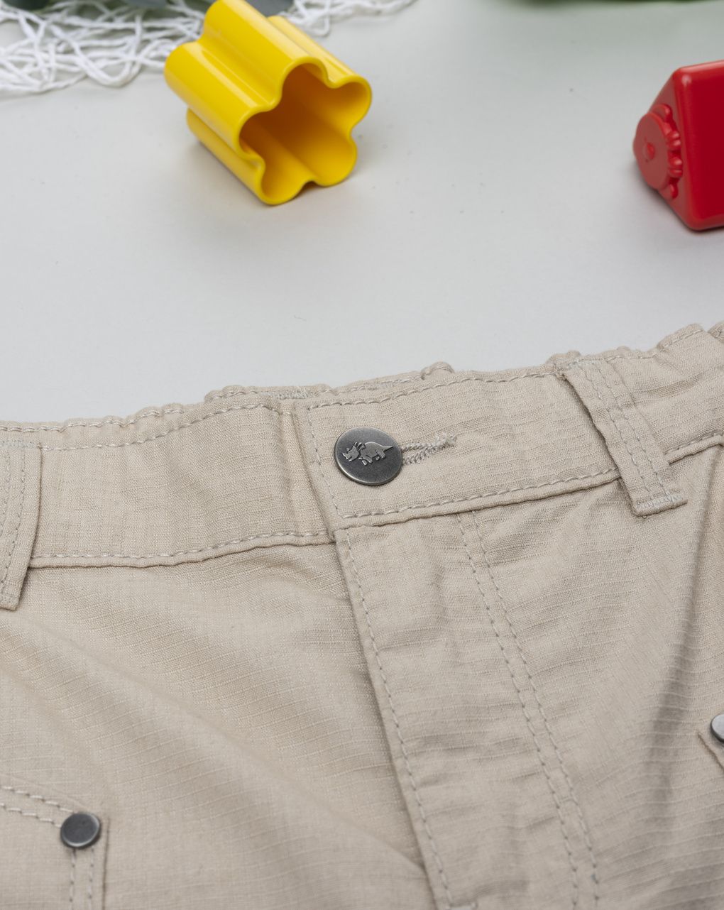 Shorts bambino beige