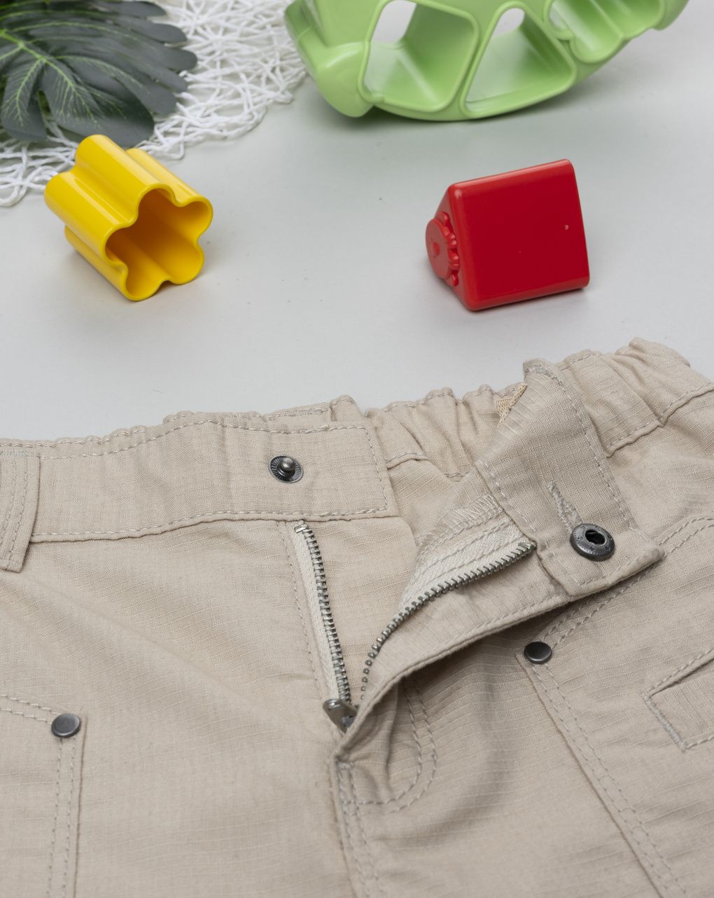 Shorts bambino beige