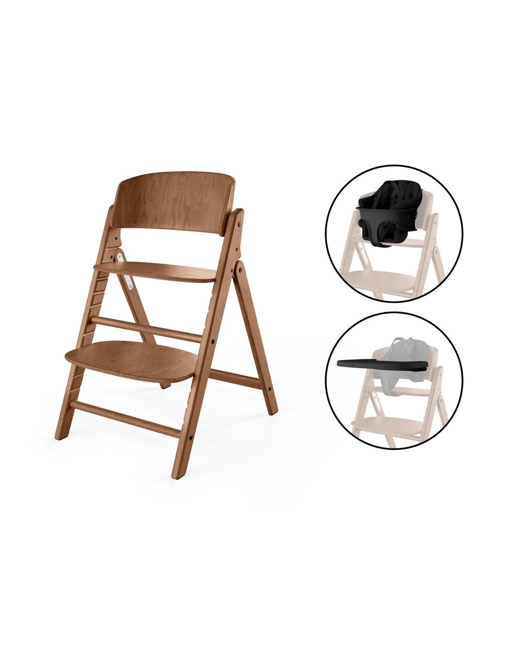 Seggiolone  click & fold 3in1 set all natural dark - cybex