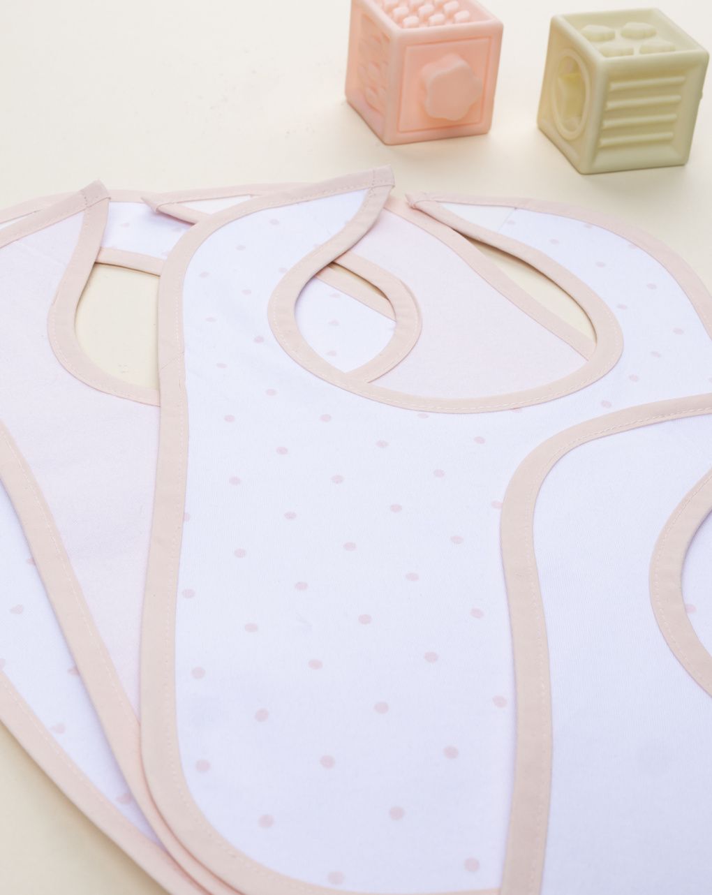 Pack 5 bavaglini bimba plastificati romantic