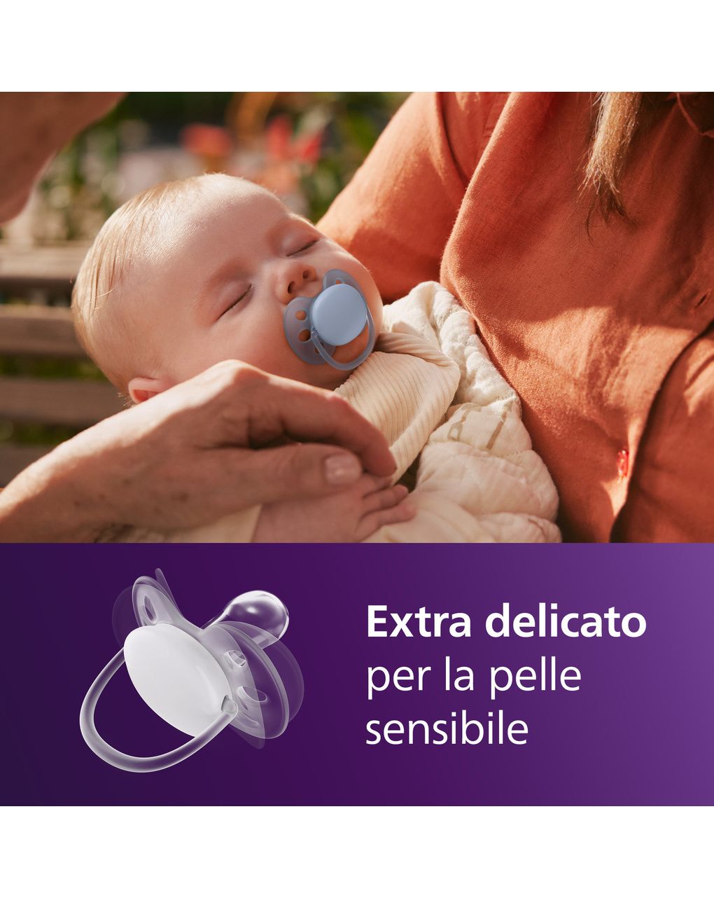 Succhietti ultra soft 0-6m pastello blu e verde, a base vegetale - set da 2 ciucci - philips avent