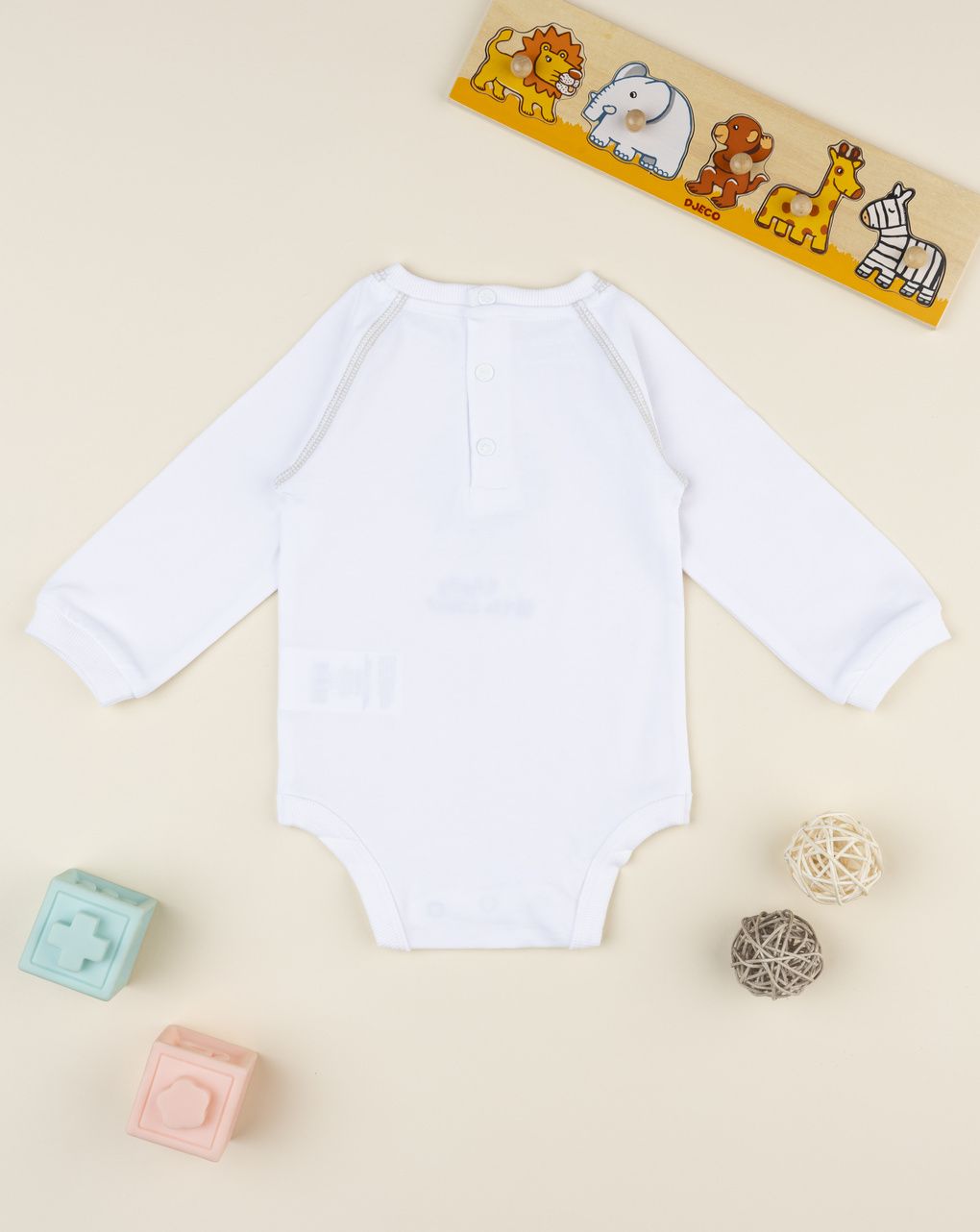 Body neonato maniche lunghe stampa leone