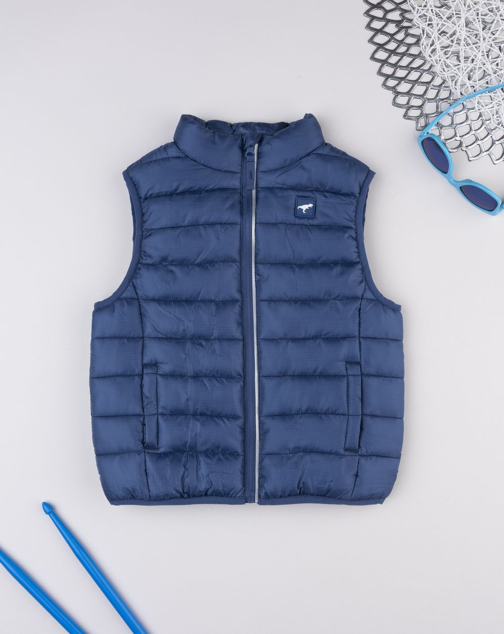 Gilet bambino blu