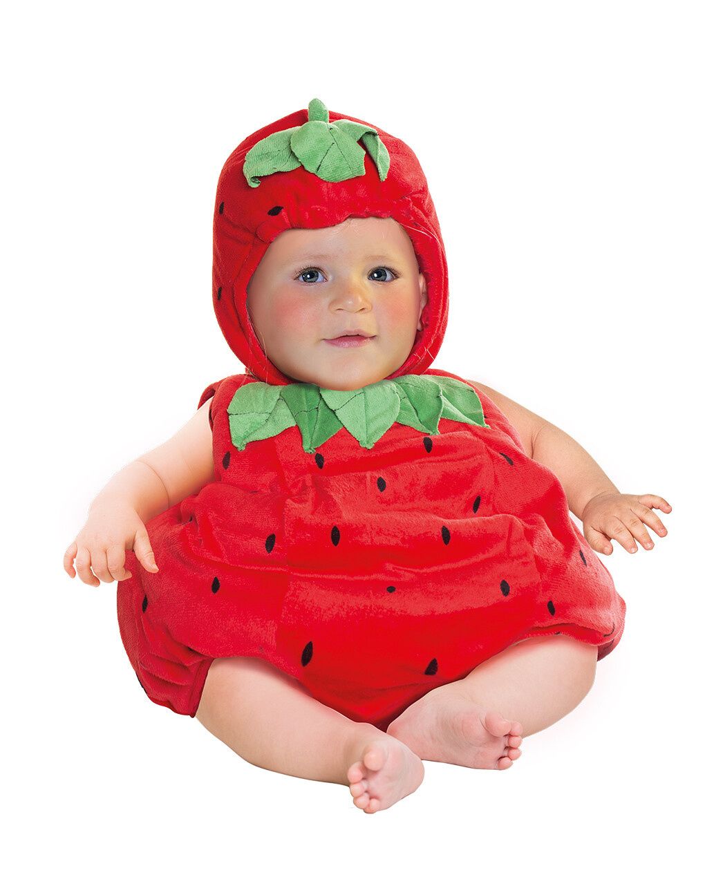Costume carnevale fragolina saccotto neonato 6-12 mesi - carnaval queen
