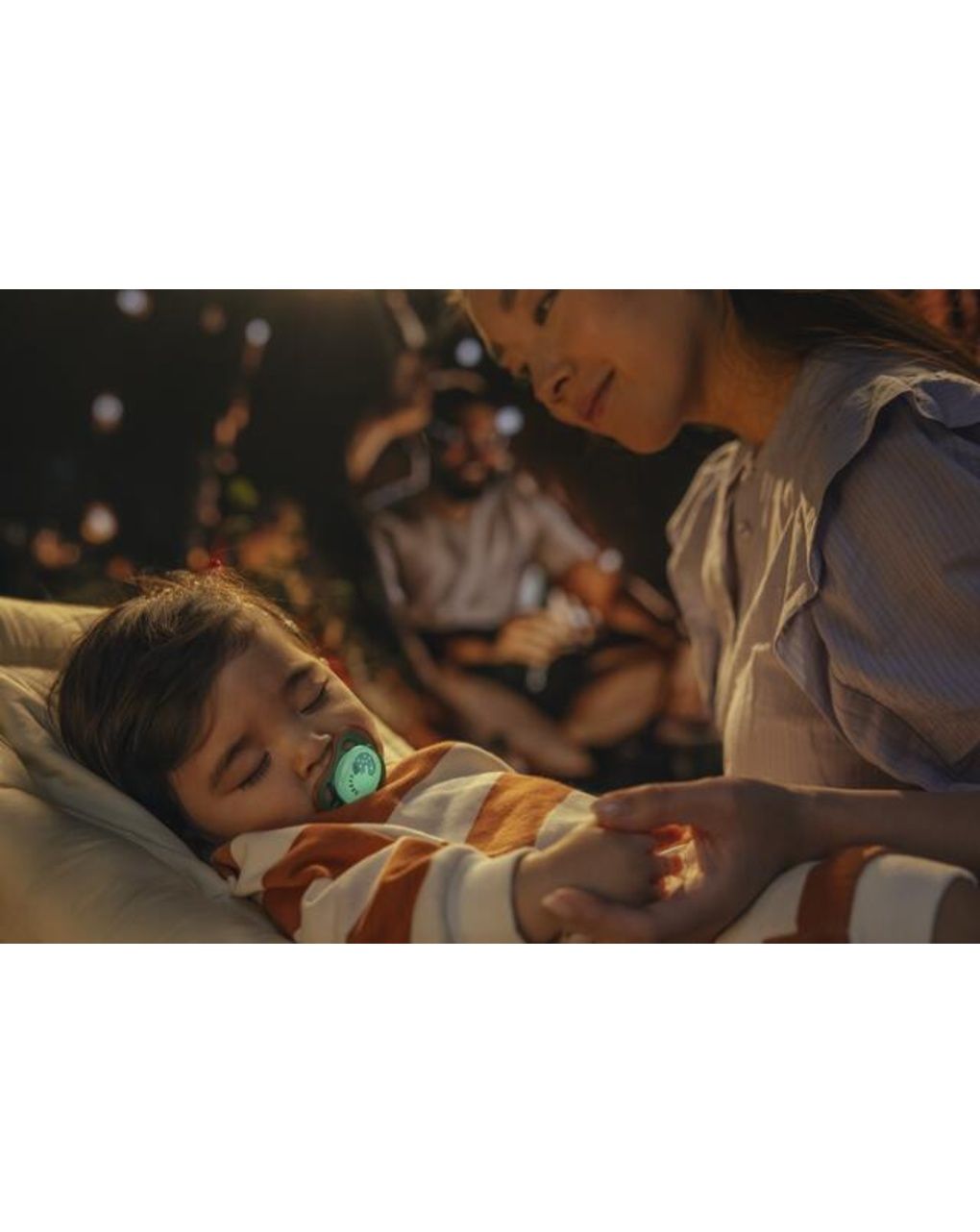 Succhietti ultra air night 6-18m camaleonte e scimmia, a base vegetale - set da 2 ciucci - philips avent