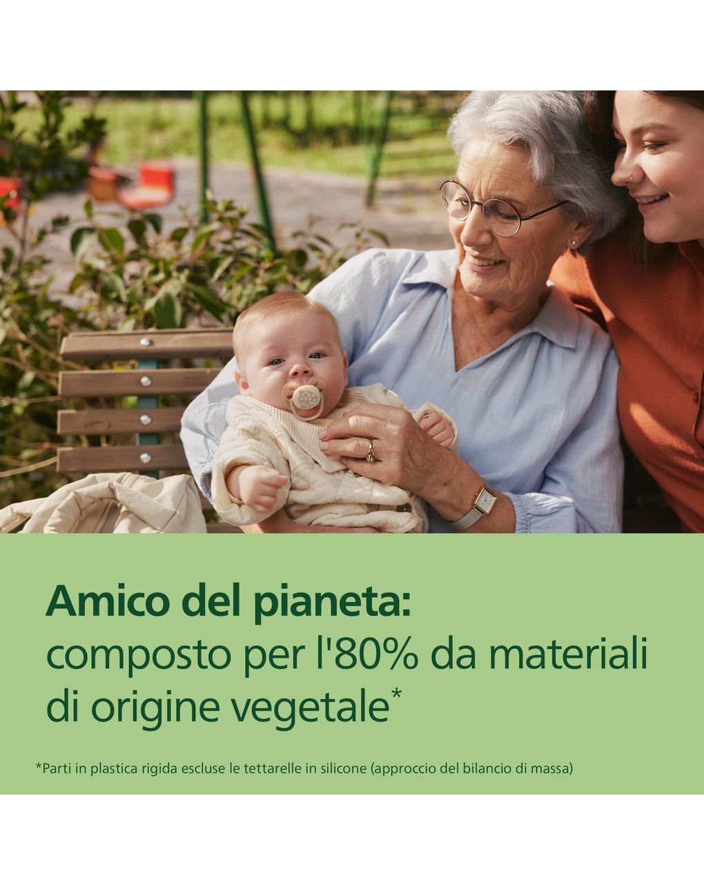 Succhietti ultra soft 0-6m pastello crema e azzurro con decorazioni, a base vegetale - set da 2 ciucci - philips avent