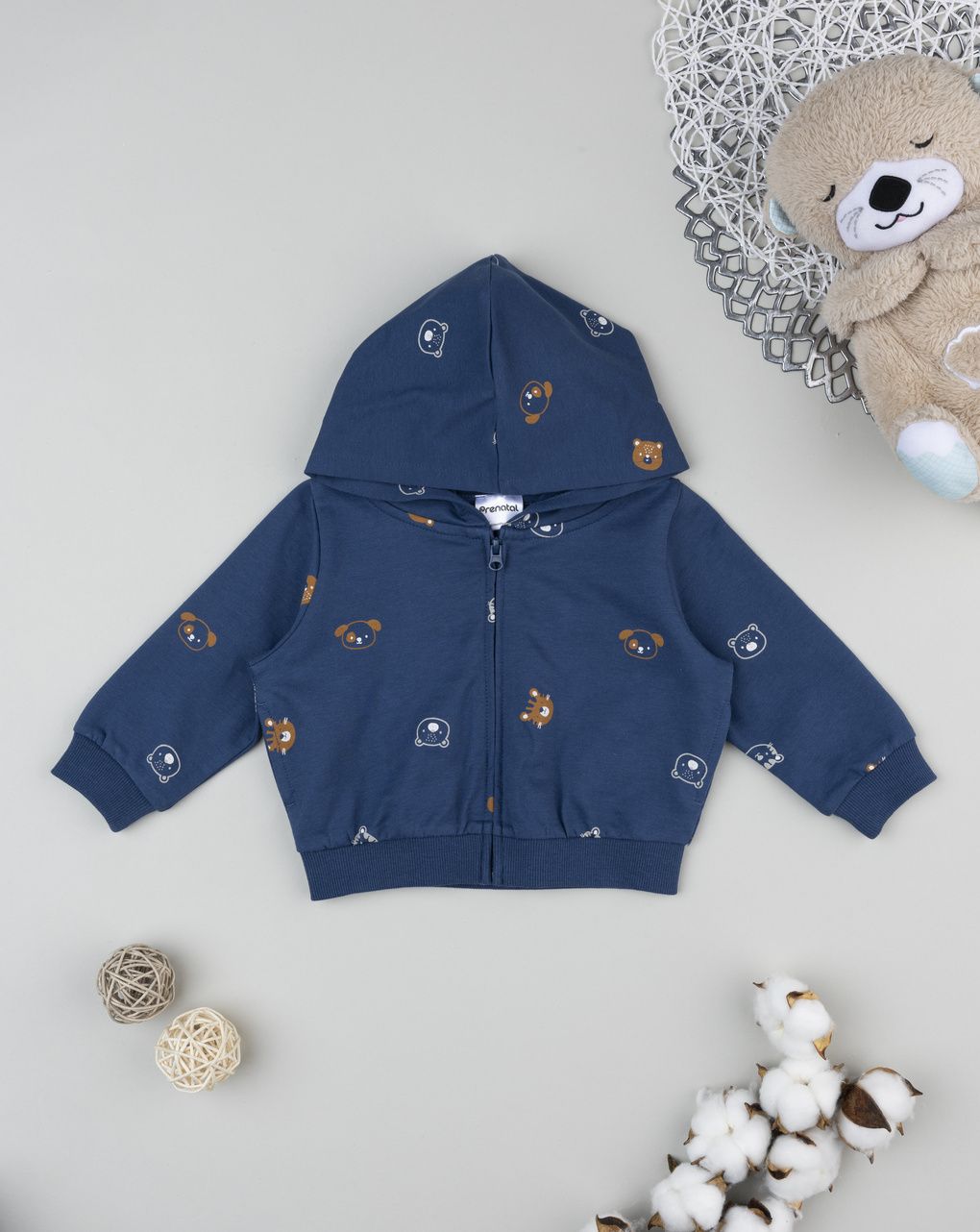 Felpa bimbo blu allover