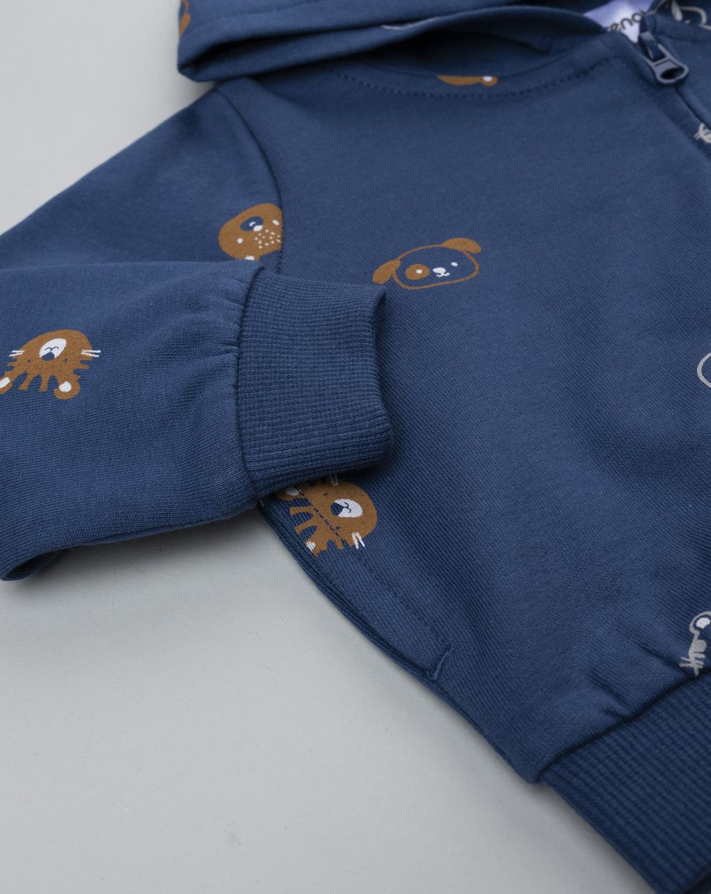 Felpa bimbo blu allover