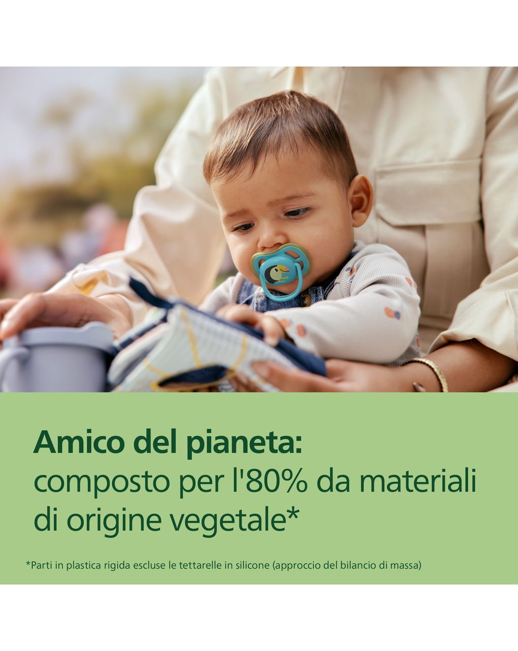 Succhietti ultra air 6-18m tigri e tucano, a base vegetale - set da 2 ciucci - philips avent