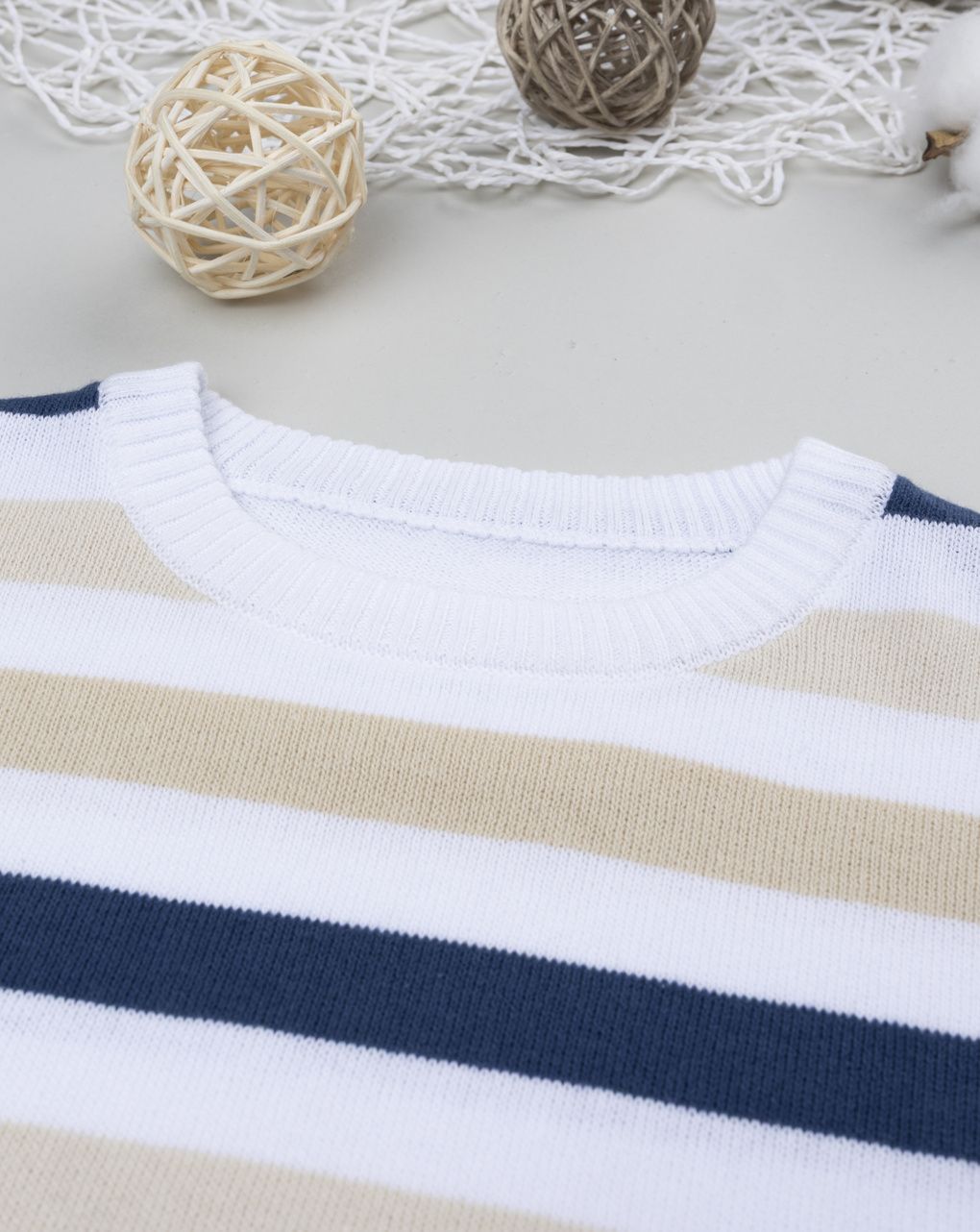 Maglia bambino rigata tricolor