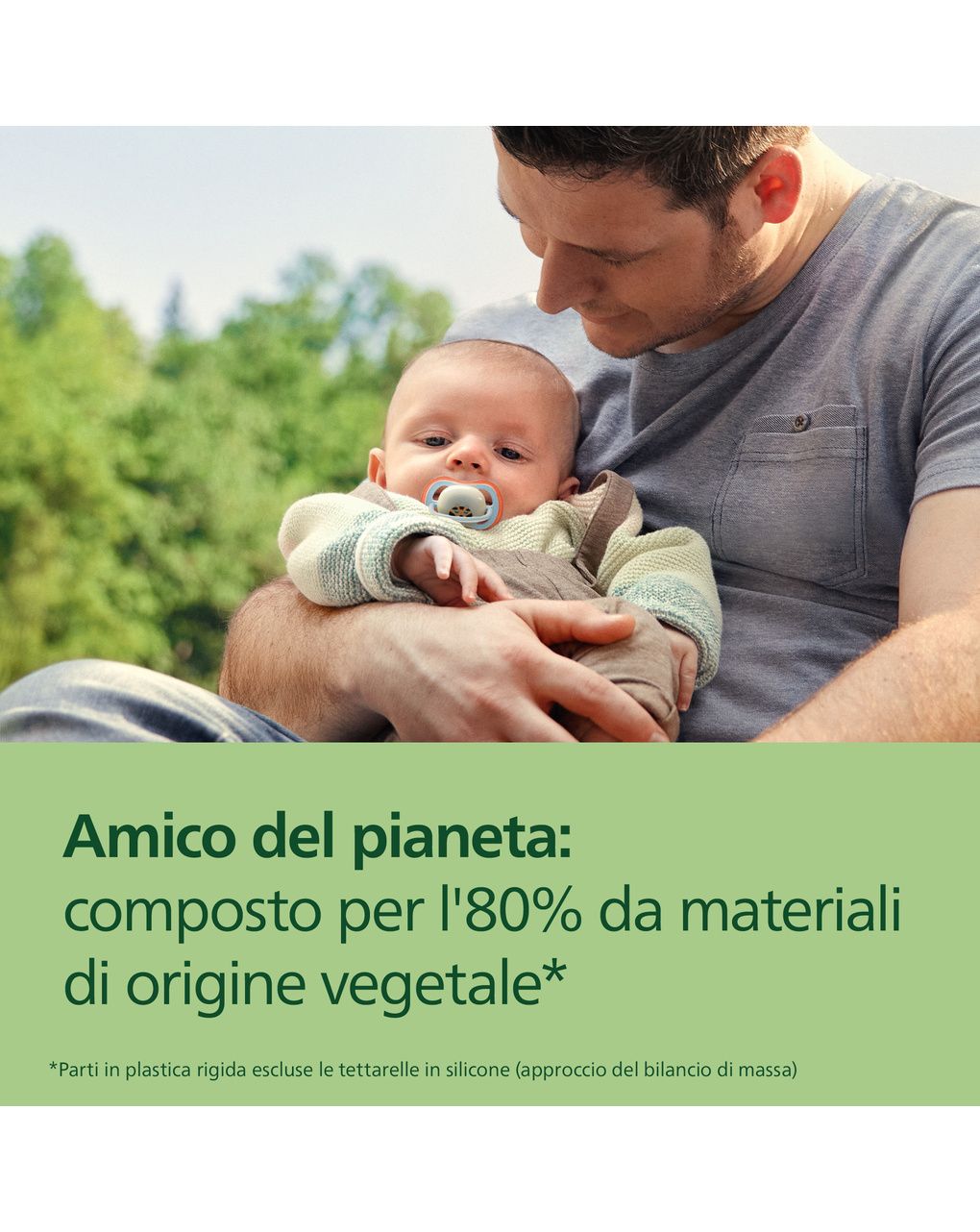 Succhietti ultra air night 0-6m bradipo e tigre, a base vegetale - set da 2 ciucci - philips avent