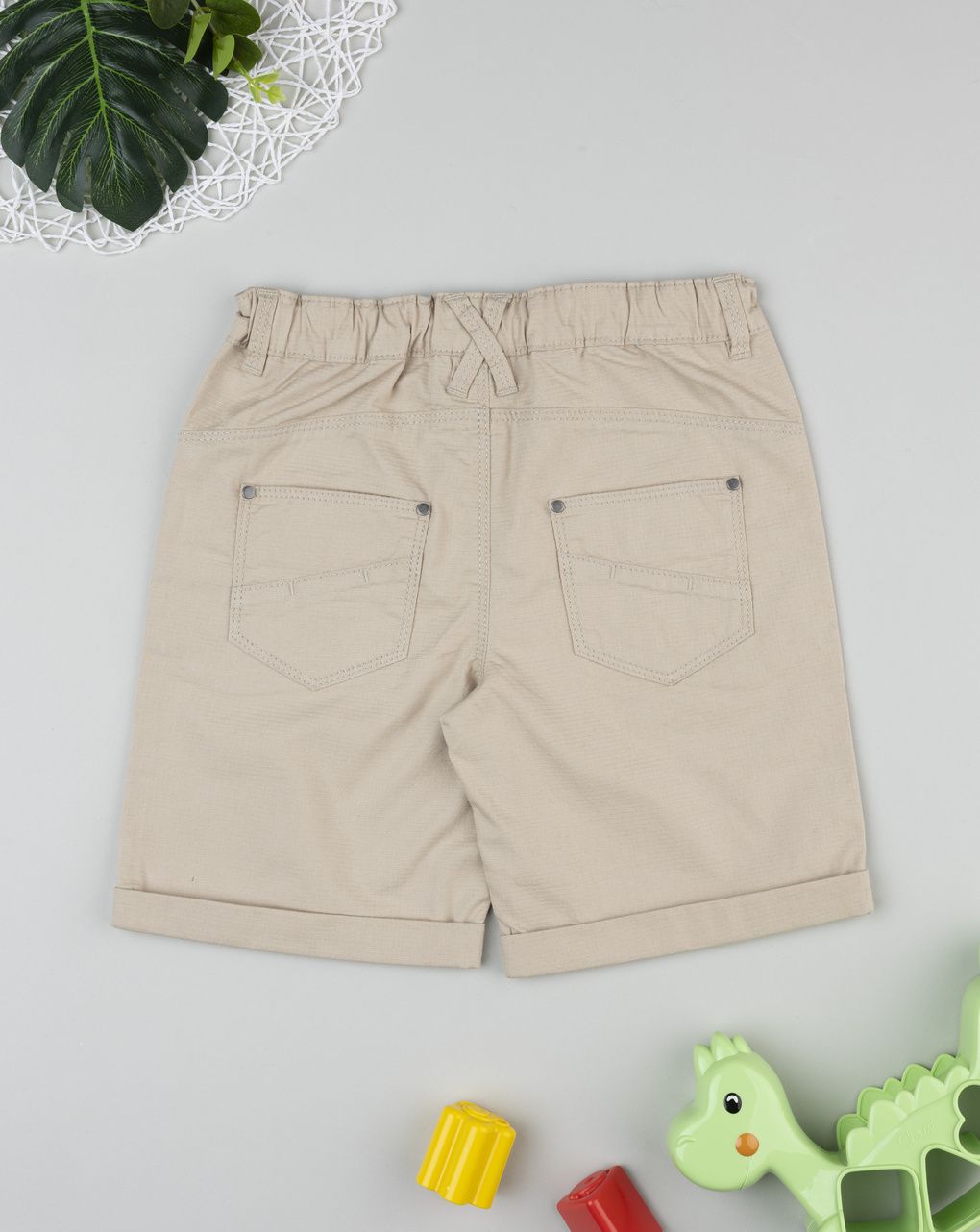 Shorts bambino beige