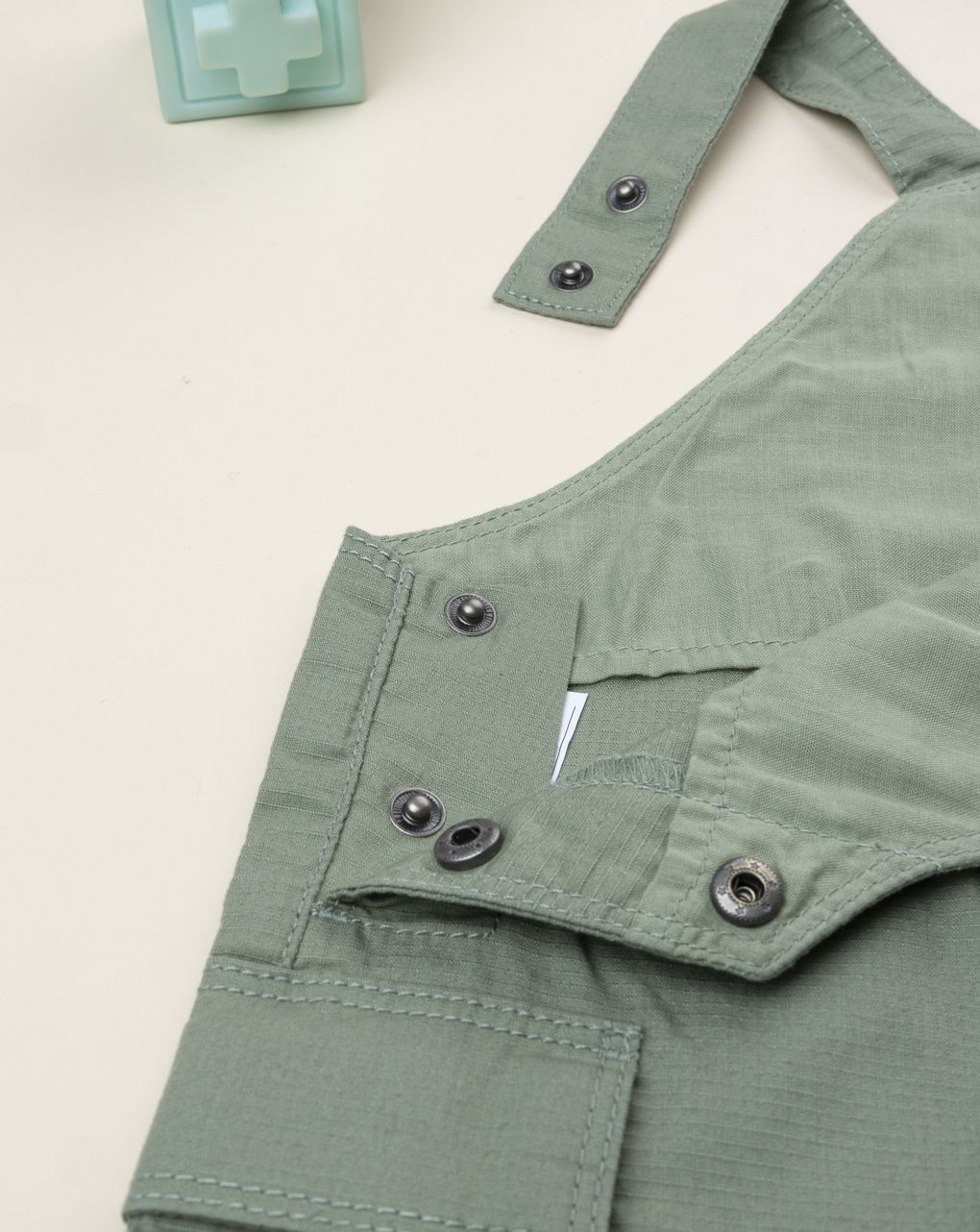 Salopette bimbo verde dino