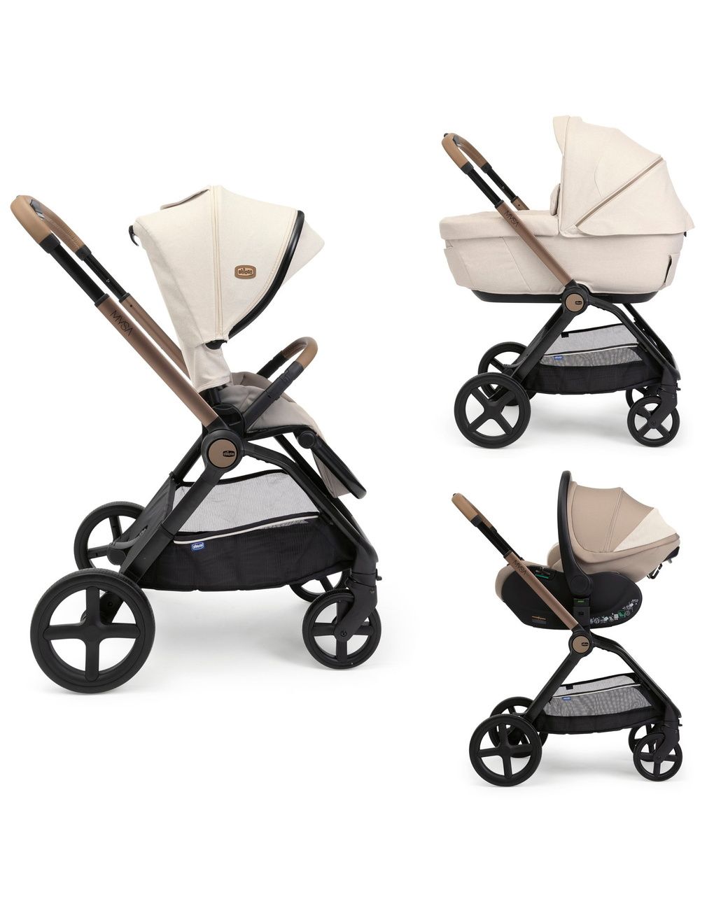 Trio mysa amber glow grand confort con first seat recline - chicco