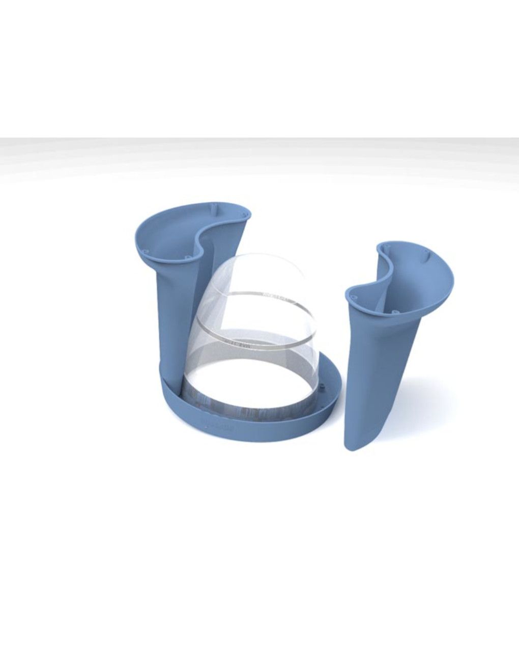 Vaschetta pieghevole salvaspazio azzurra - softtub - tub of the word