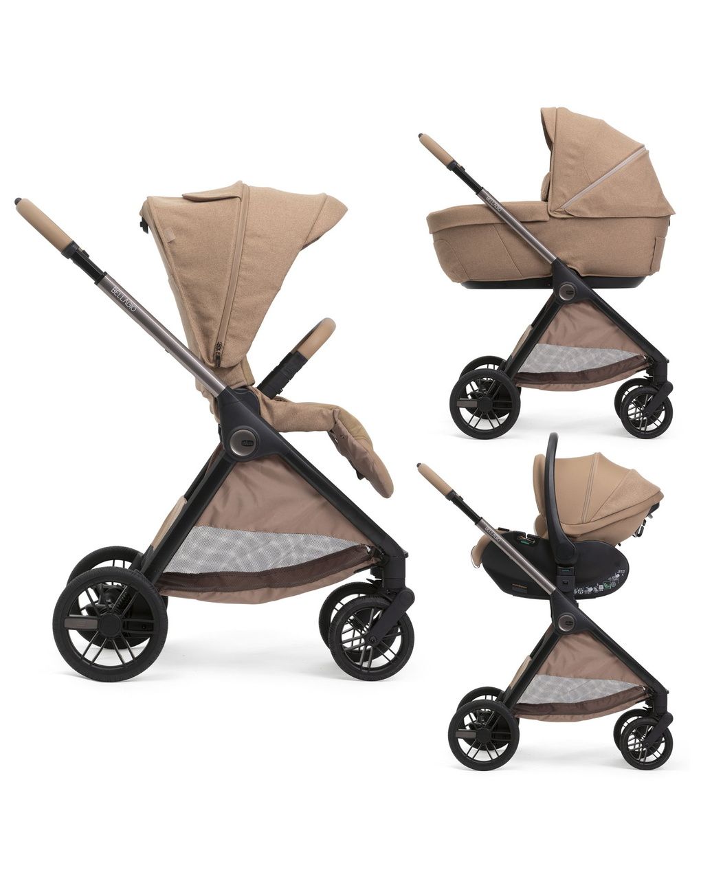 Trio bellagio 2 grand confort first seat rec caramel - chicco