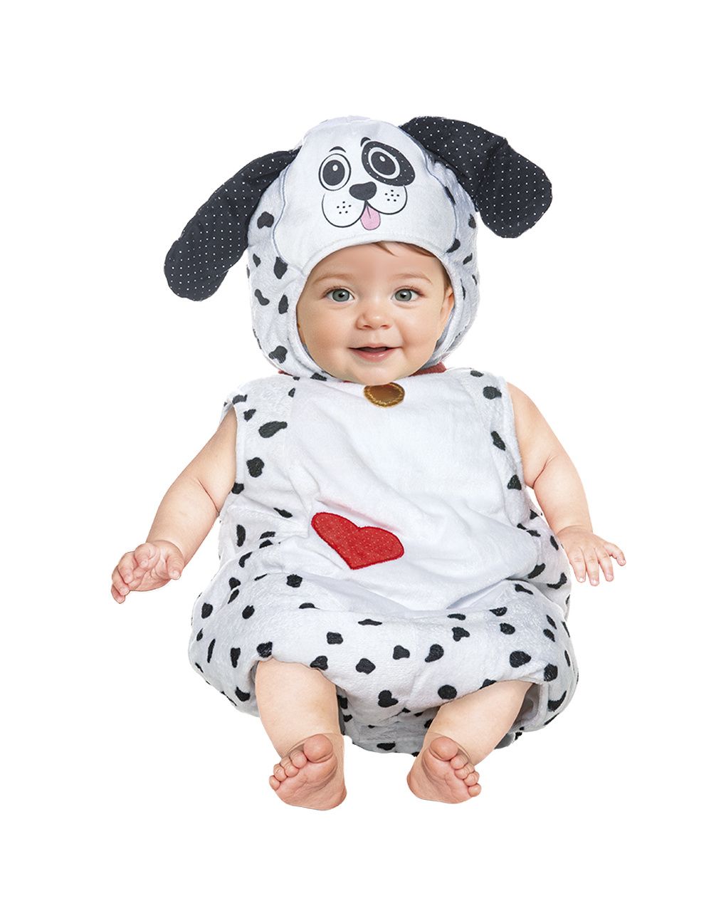Costume dalmatino baby 6/12 mesi - carnaval queen
