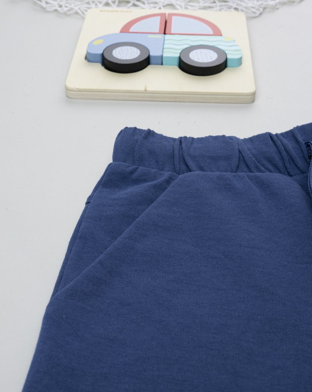 Shorts bambino blu scuro con tasche