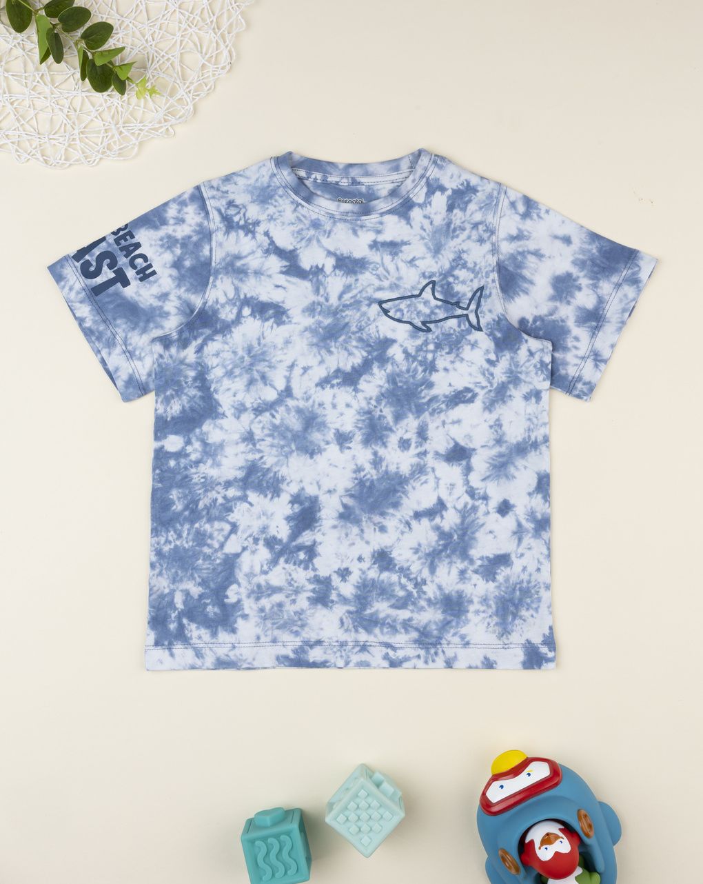 T-shirt tie dye bambino "shark"
