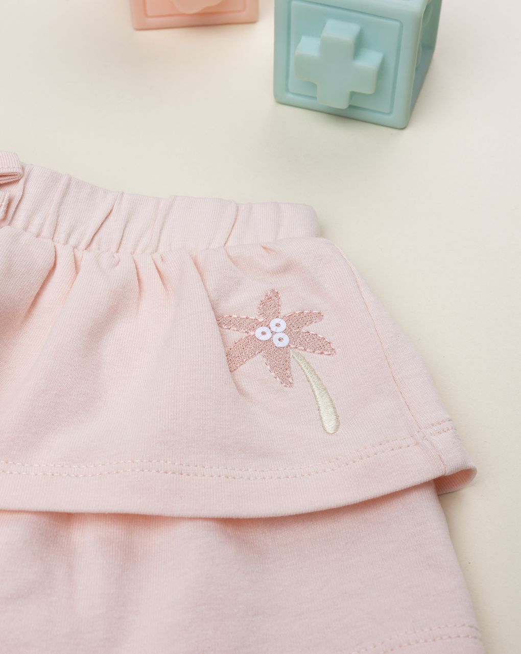 Gonna pantalone rosa strass palma