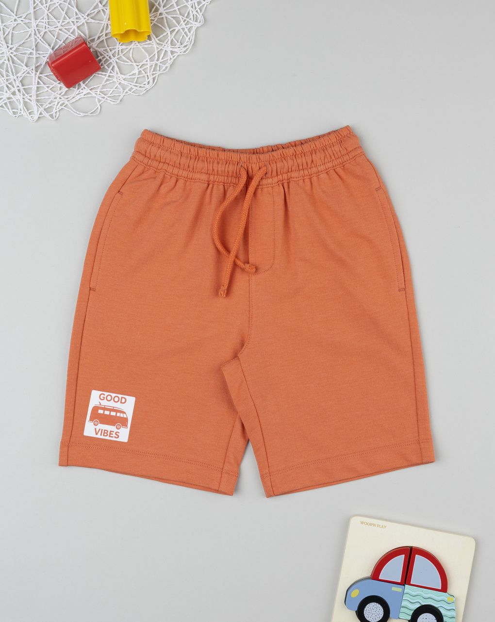 Shorts bimbo arancione