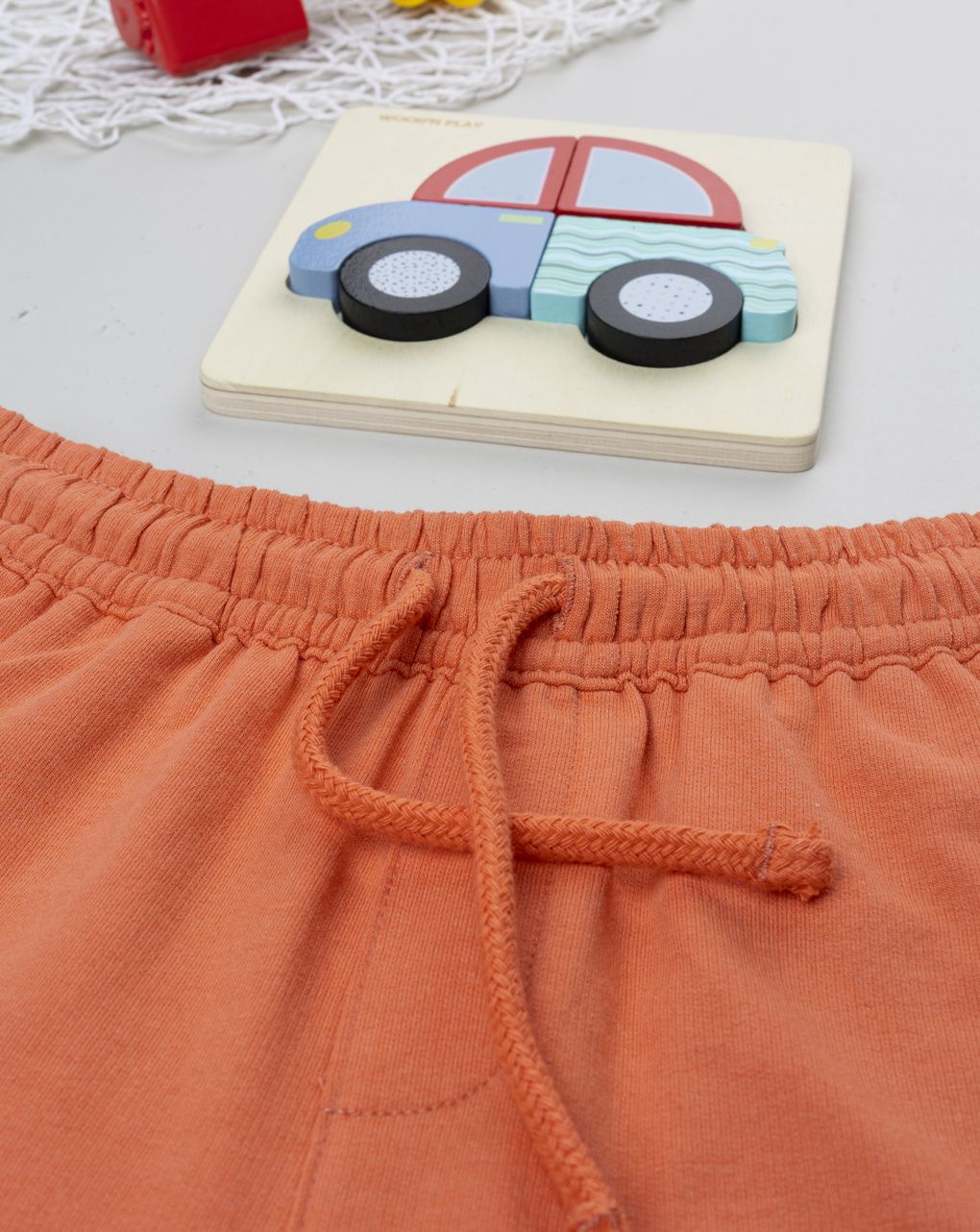 Shorts bimbo arancione