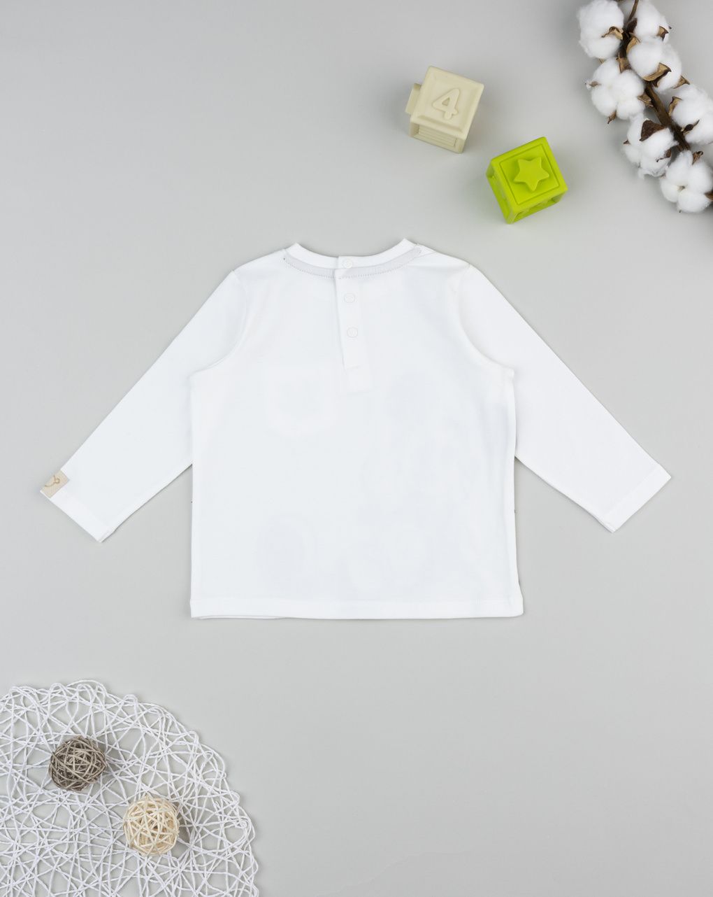 T-shirt bimbo mickey mouse manica lunga