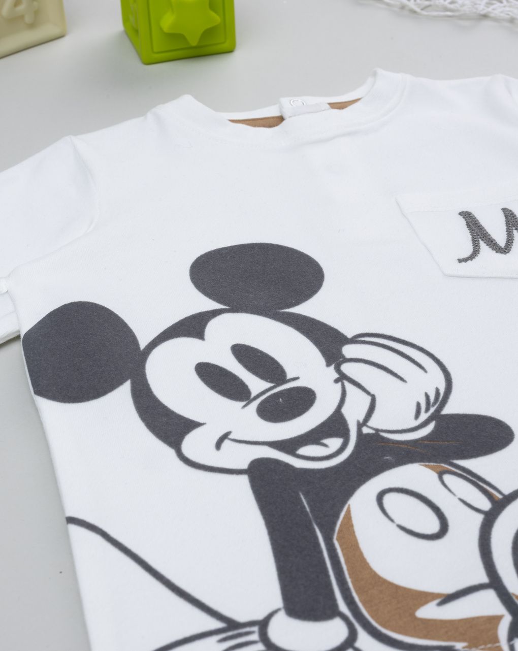 T-shirt bimbo mickey mouse manica lunga