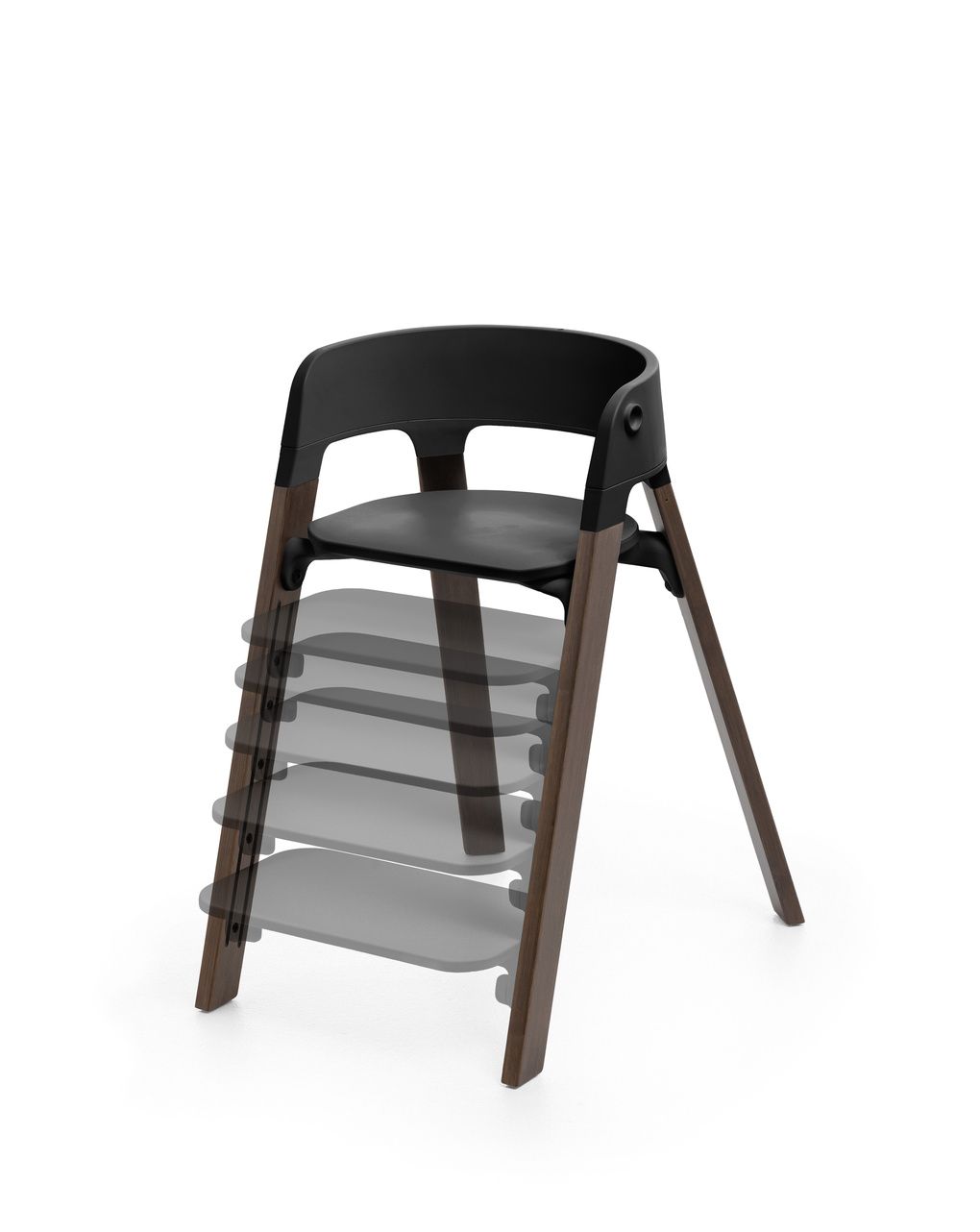 Seggiolone steps™ black warm brown- stokke