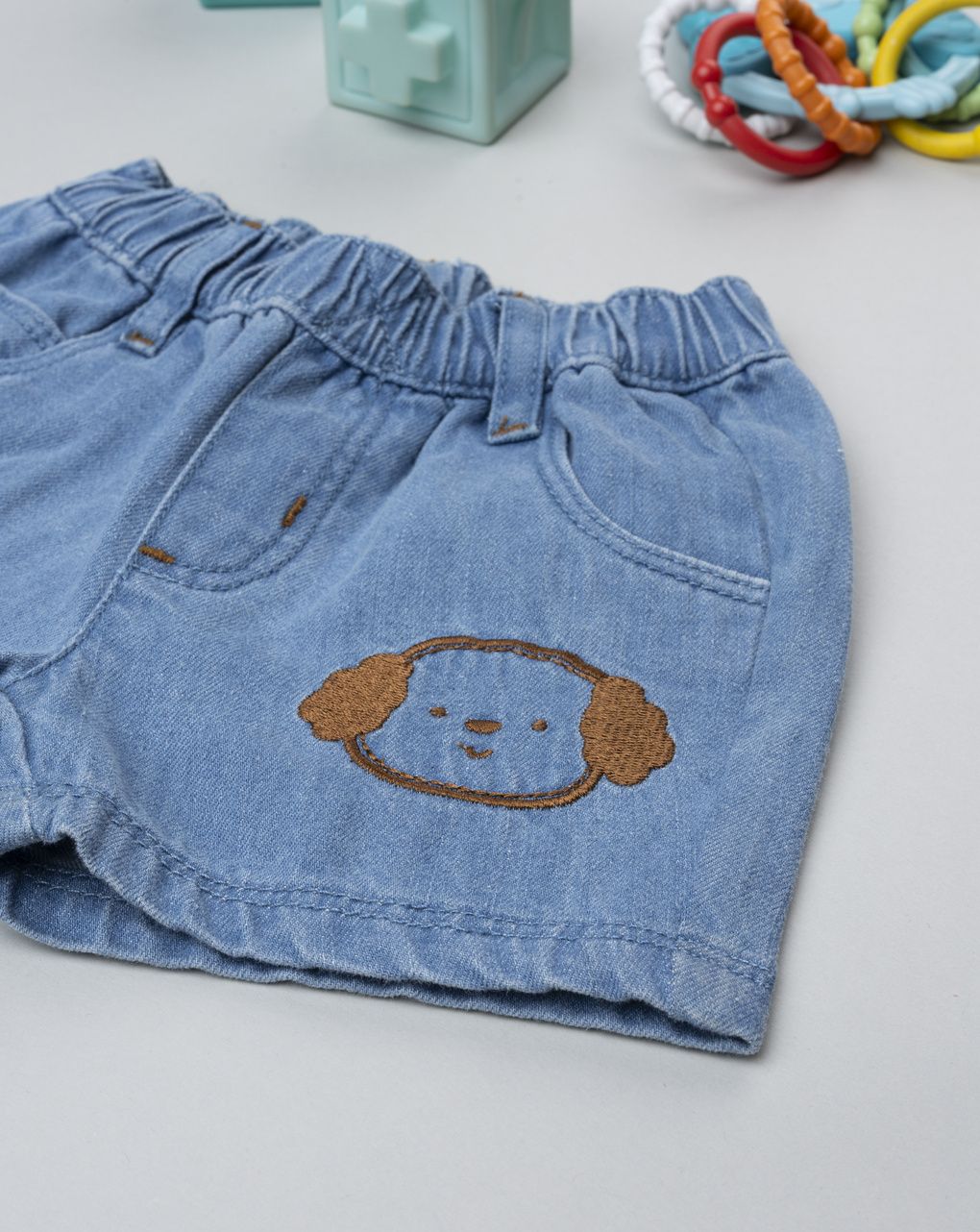 Short denim bimbo cagnolini