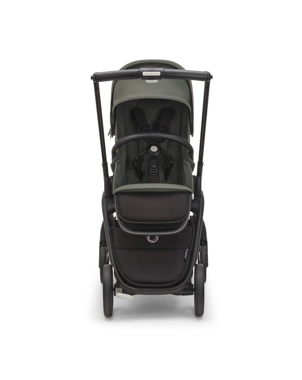 Passeggino dragonfly telaio black con seduta e cappottina forest green - bugaboo