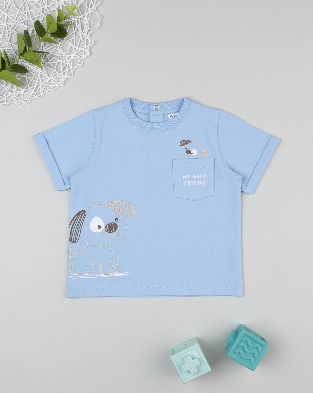 T-shirt bimbo azzurra cognolini