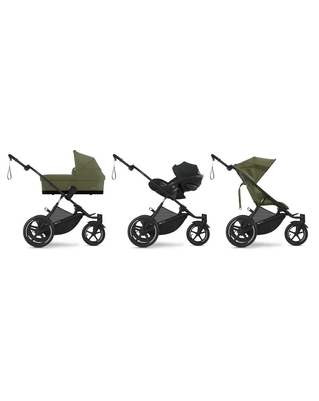 Passeggino avi spin blk moss green khaki - cybex