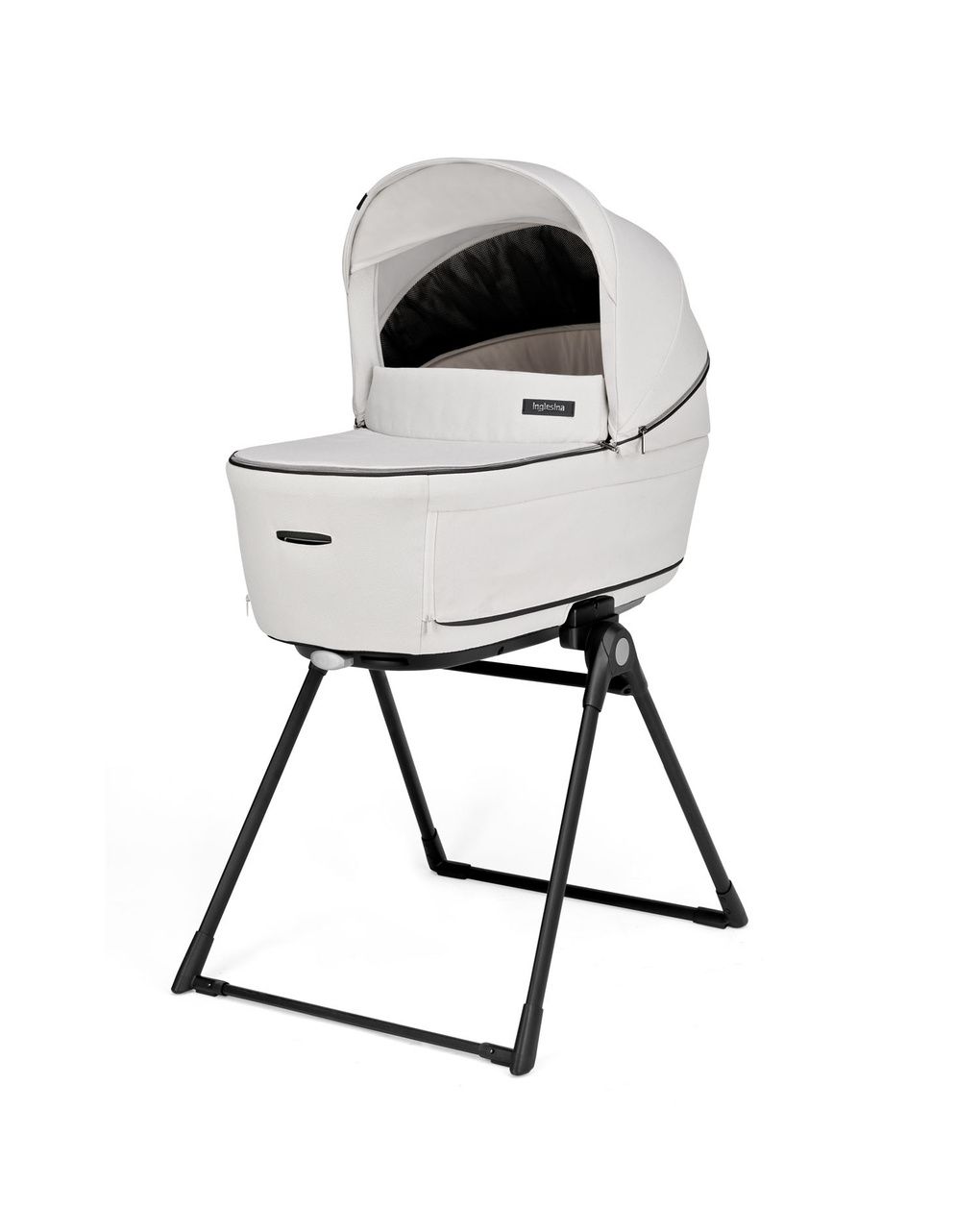 Sistema modulare aptica system quattro - opal ivory con telaio litio e seggiolino auto darwin infant recline - inglesina