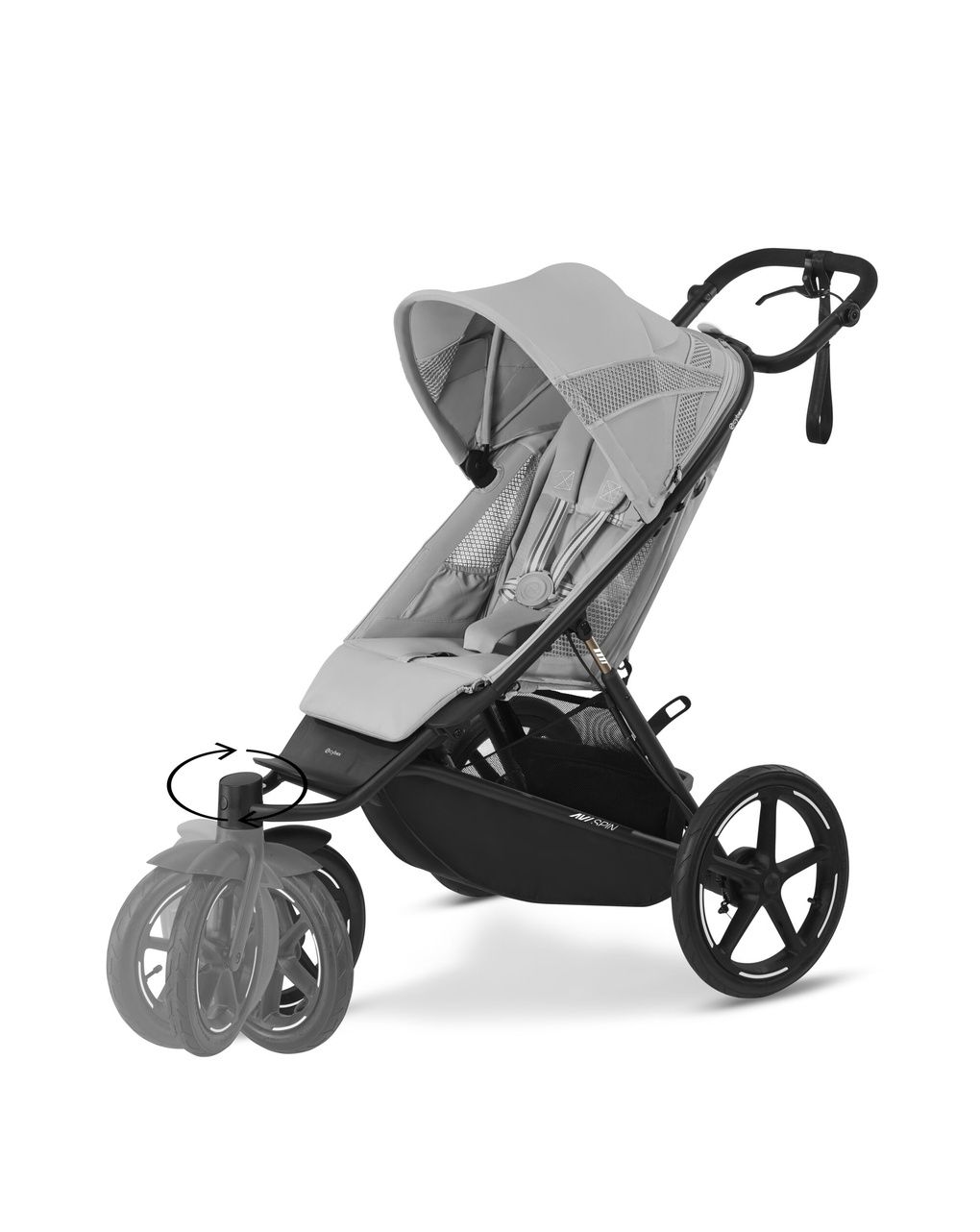 Passeggino cybex avi spin fog grey - cybex