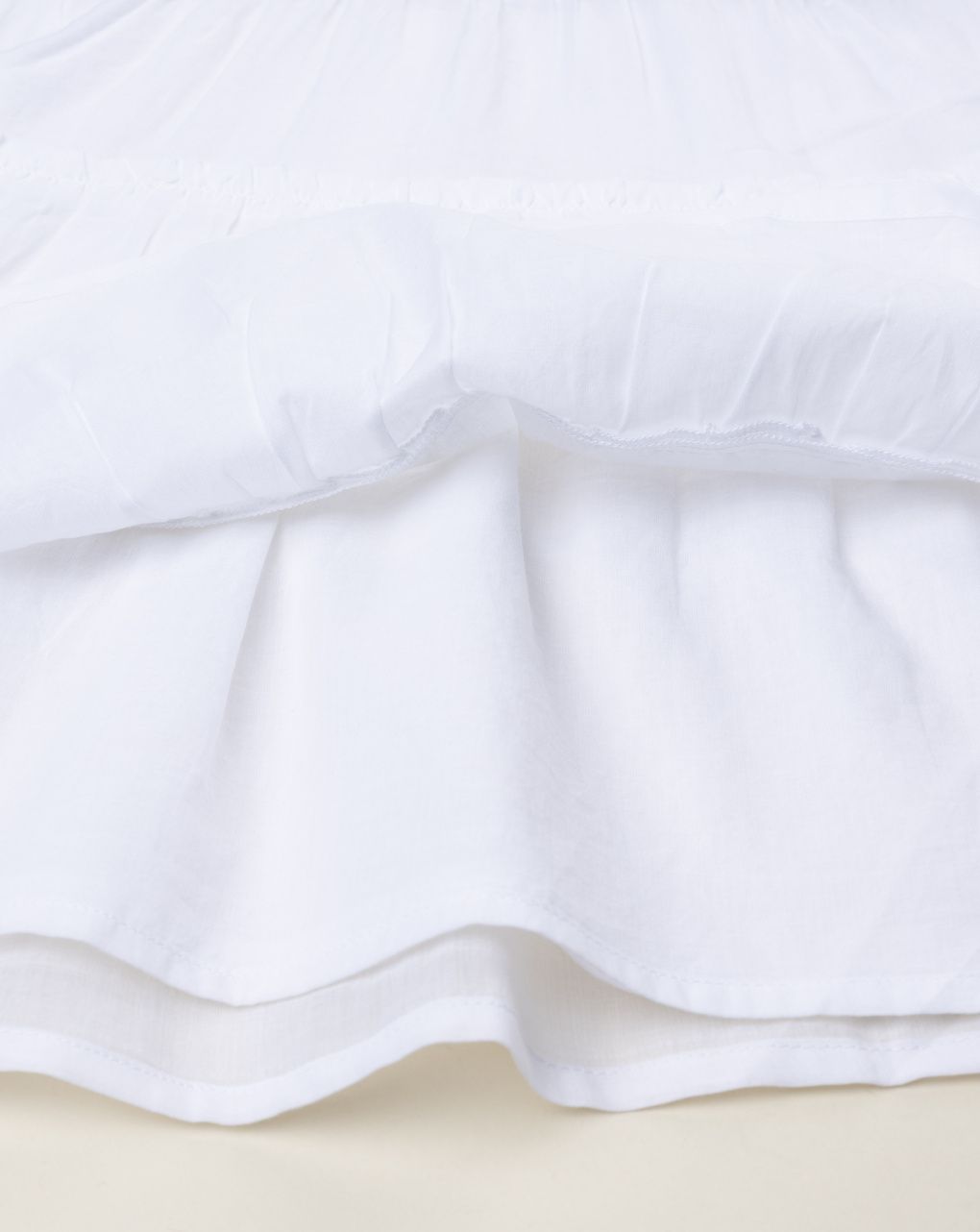 Abito bianco bambina in punto smoke