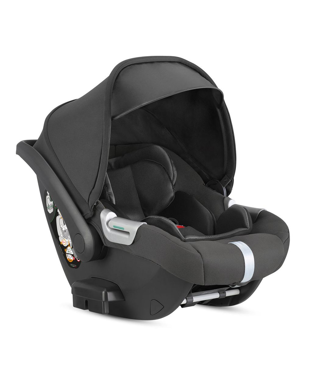 Aptica xt system quattro - magnet grey con telaio black e seggiolino auto darwin infant - inglesina